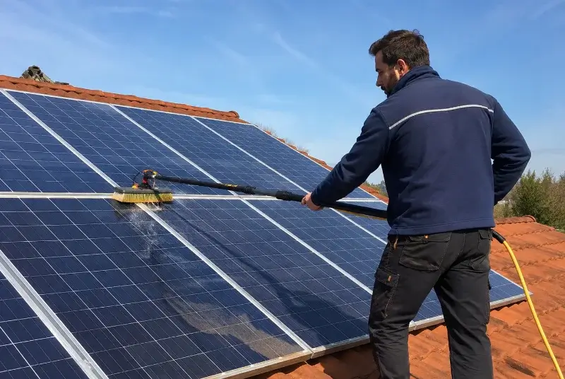 Nettoyage et entretien de panneaux solaires à Charentay